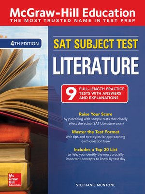 McGraw-Hill Education SAT Subject Test Literature - ebook
